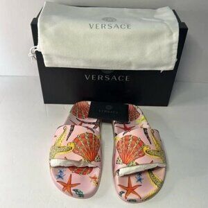New Authentic Versace Trésor de la Mer Slide Sandal (Women)